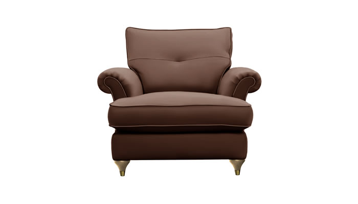 Parker Knoll Arlington Leather Armchair in Brown
